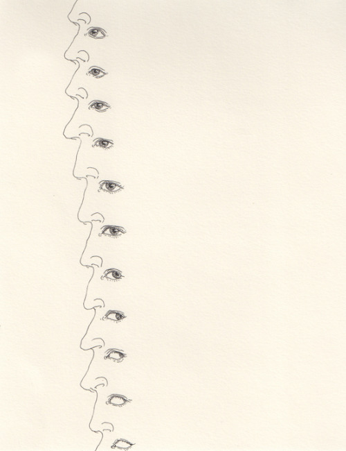 iheartmyart: Casey Jex Smith, Eye Roll, 8” x 6”, pen on paper