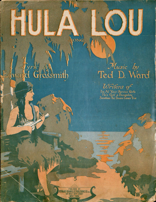 Part of a new blog post from our sheet music cataloger on songs about Hawai’i. Sheet Music 320Hought