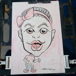 Doing caricatures at Dairy Delight! This