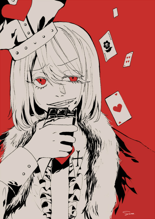 Porn Pics com0589:  Suppose Chara is The Queen of hearts?>3<