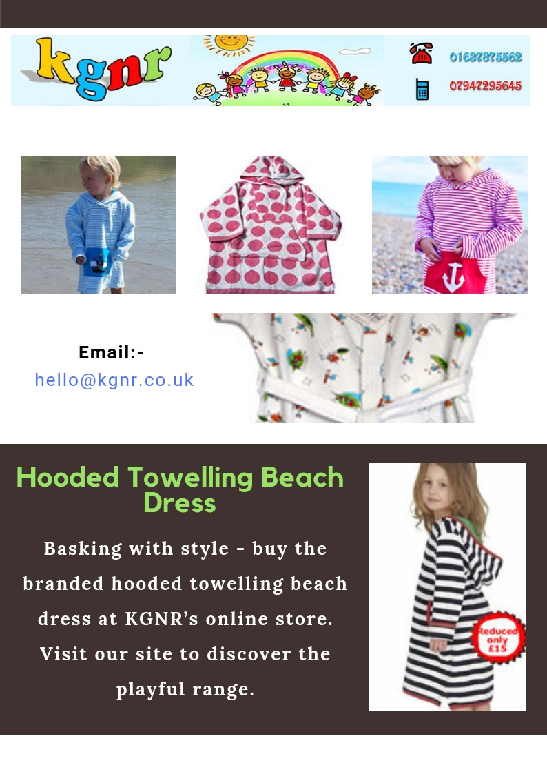 Children's Tops And Hoodies — Towelling Beach Robes Drying up in style ...