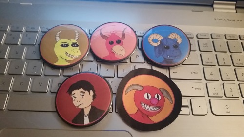 Here they are, the 123 Slaughter Me Street pins all finalized! I’m waiting on more pin-making suppli