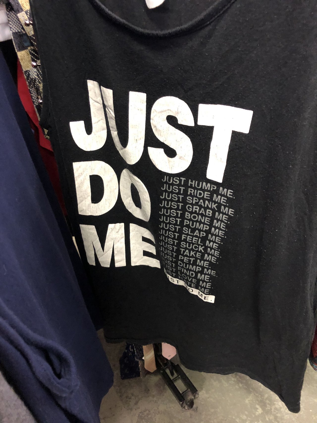 shiftythrifting:  My friend found this very horny shirt at Uusiotori. Finland @bowie-star-trekking