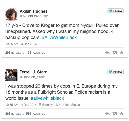 micdotcom:  #AliveWhileBlack is the heartbreaking response to #CrimingWhileWhite