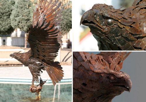 uggly: Superb Animal Sculptures Made From Scrap Metal By Hasan Novrozi If a steampunk gentleman was 