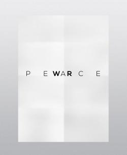 mjtj:  P E A C E - W A R by Eniko Deri http://www.behance.net/enikoderi