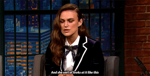 katiemcgrcths: Keira Knightley’s (two year old) daughter while watching trump’s acceptan