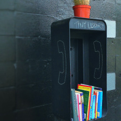 unconsumption:  Pay phone booth repurposed