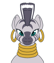 notsoevilenchantress:  (bluh, I must go. So I shall show off the portraits of her I have so far. When I’m not hurting for money as I am now, I’ll get more and kick this blog up a notch.)  =o Yay Zecora~! x3