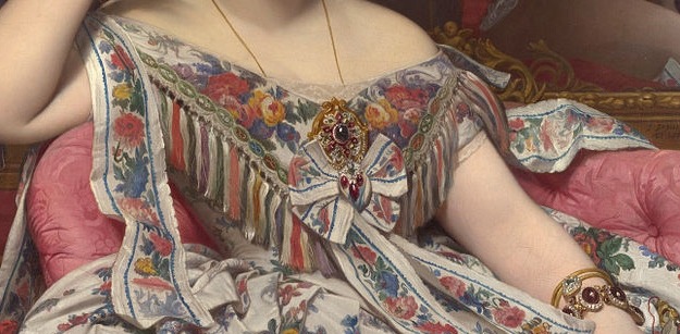 Jean-Auguste Dominique Ingres, Madame Paul-Sigisbert Moitessier Seated detail, 1856