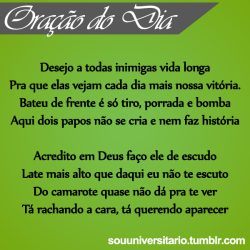 souuniversitario:  sim, façam essa oração todos os dias! AMÉM? 