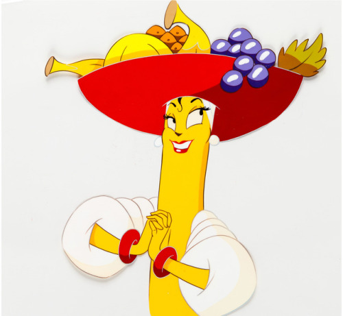 Now, what in the blazes is Hägar the Horrible doing among the Miss Chiquita designs?Well, the artist