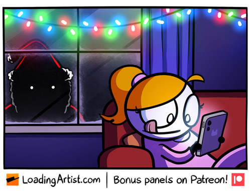loadingartist: secret santa ♥ (source)see the bonus panel (and like 100 others) on my patreon