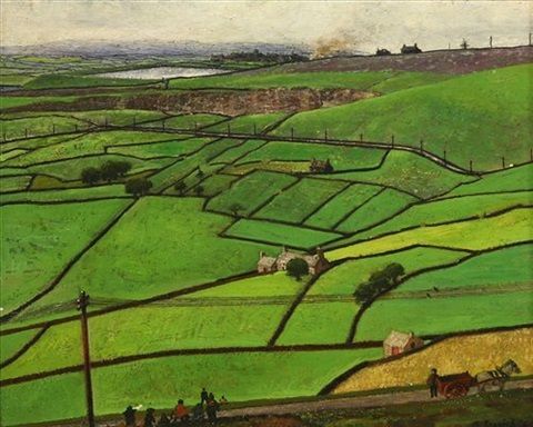 Northern British art: &ldquo;Haworth, Yorkshire&rdquo;, 1964Oil on board by Richard Eurich (