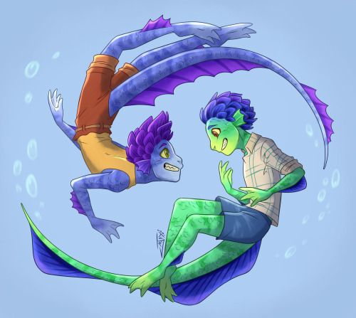 marymsjay-art:Neon Fish Boys~ Okay, Pixar, you got my attention now… again!