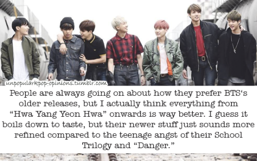 People are always going on about how they prefer BTS‘s older releases, but I actually think everythi