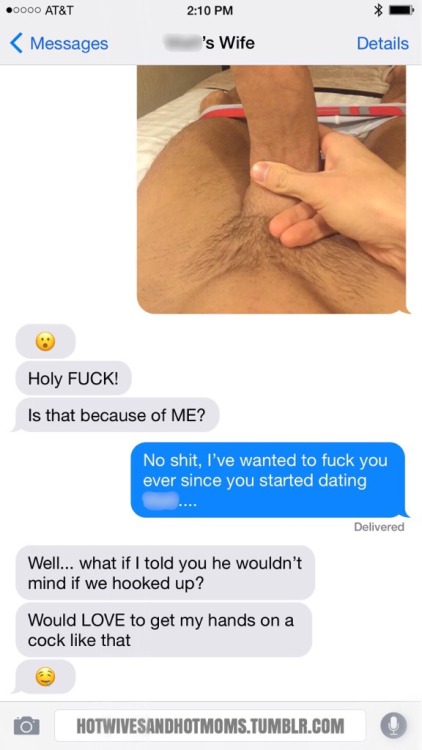 hotwivesandhotmoms: Bonus post for the “accidental text” Beginner Hotwife Challenge.