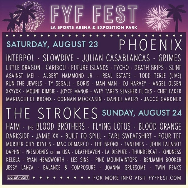 fyffest:  The line up for FYF Fest has been announced. August 23rd &amp; 24th