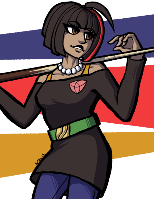 kakumi kogamino, SHSL pool player and protag of @apex-academy !! what a good girl