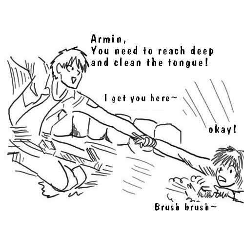 imshiroi:  Gargling on Titan drawn by 다음 이종격투기카페 손석희님 translated