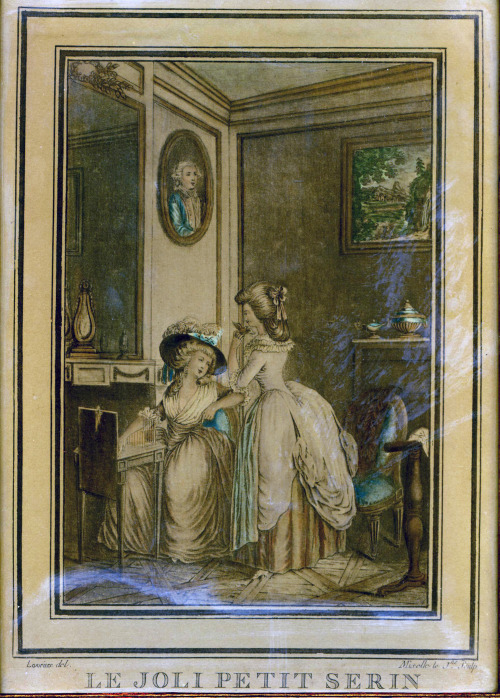 &ldquo;Le joli petit serin&rdquo; by Jean Marie Mixelle after Niklas Lafrensen,c. 1785