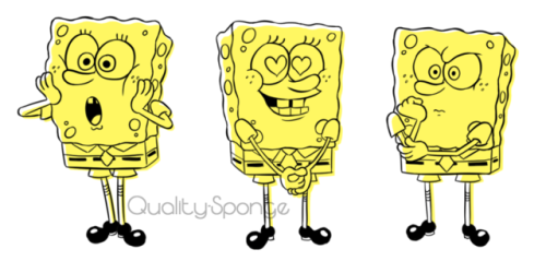 quality-sponge:Some special Spongeboys for you guys <3I had to post individual images because tum