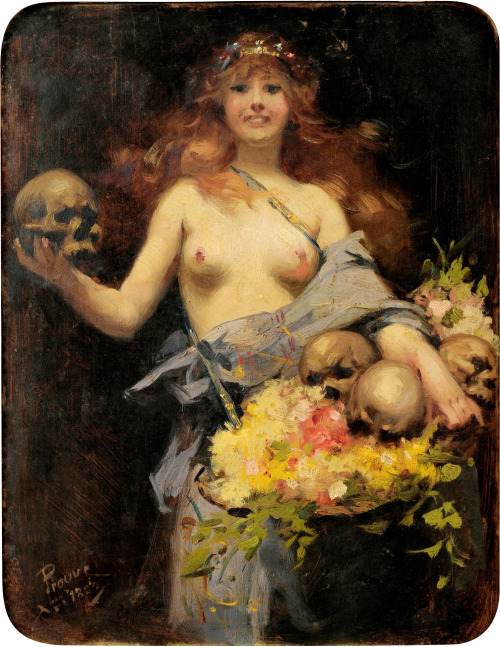 Victor-Emile Prouvé (1858-1943), ‘The Flower Vendor’, 1882Source