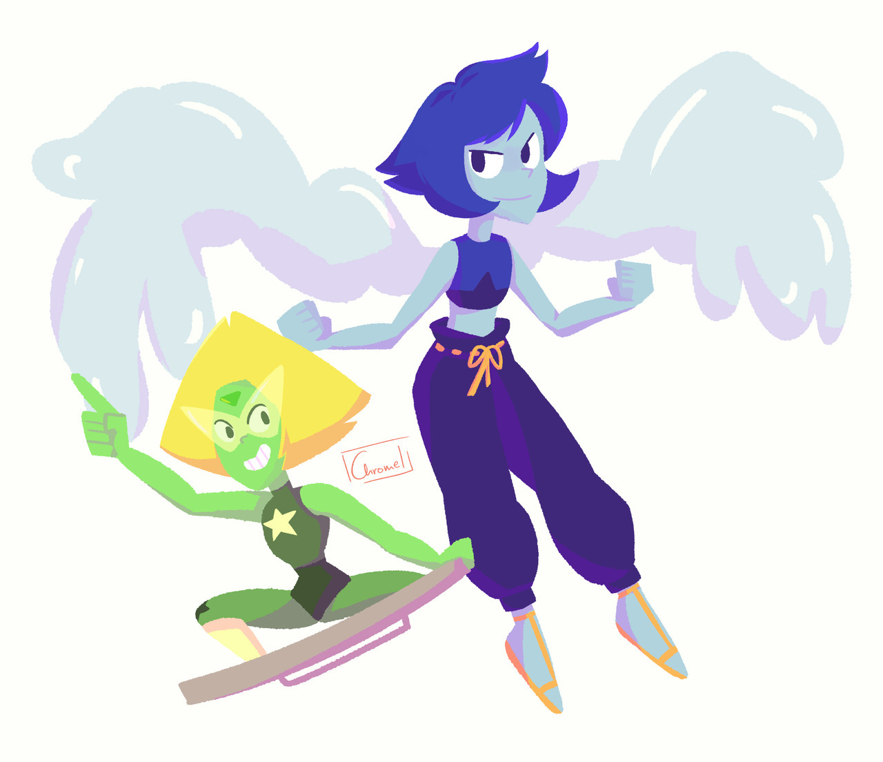chromelxd:  Peridot got her star and Lapis is finally smiling on that distant shore.