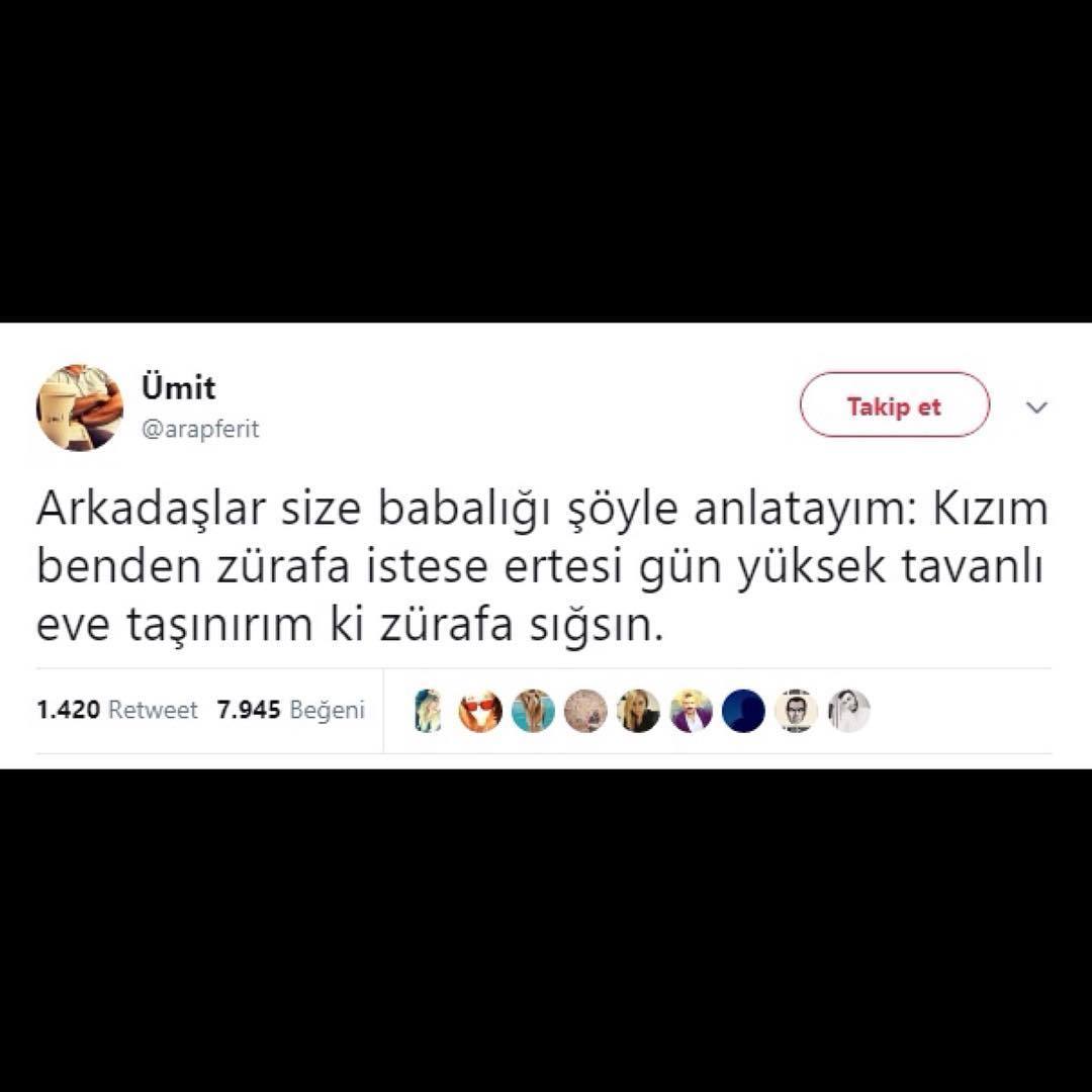 Arkadaşlar size babalığı...