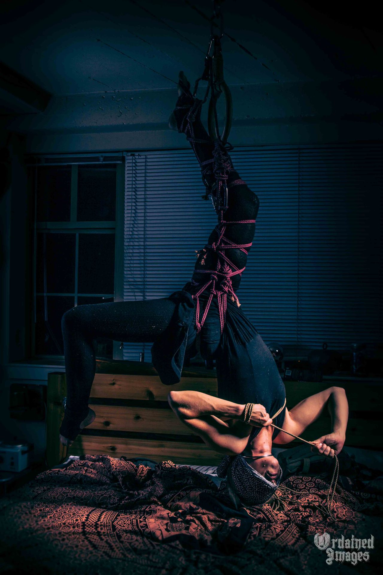 daddysdirtyblonde:  A night in, sprinkled with a bit of self-suspension practice