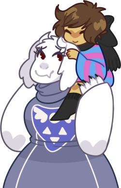 koteosa:  Frisk being carried/held by random other characters because I dunno 