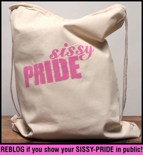 feminization: REBLOG if you show your SISSY-PRIDE in public!We love this gymbag and it’s the next pr