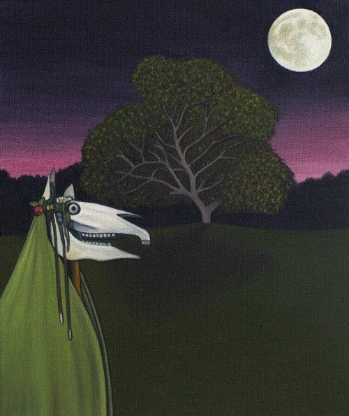 jareckiworld:Ben Edge  —  Oak Moon  (oil on canvas, 2018)