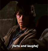 haleyjamesarchive:  jared padalecki in the supernatural gag reel → season two