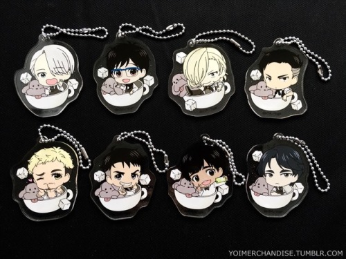 yoimerchandise:  YOI x Avex Pictures Yuri on ICE Cafe (2017) Merchandise Original Release Date:May 2017 Featured Characters (9 total):Viktor, Yuuri,   Makkachin,   Yuri, Otabek, Christophe, JJ, Phichit, Seung Gil Highlights:Members of the YOI cast host