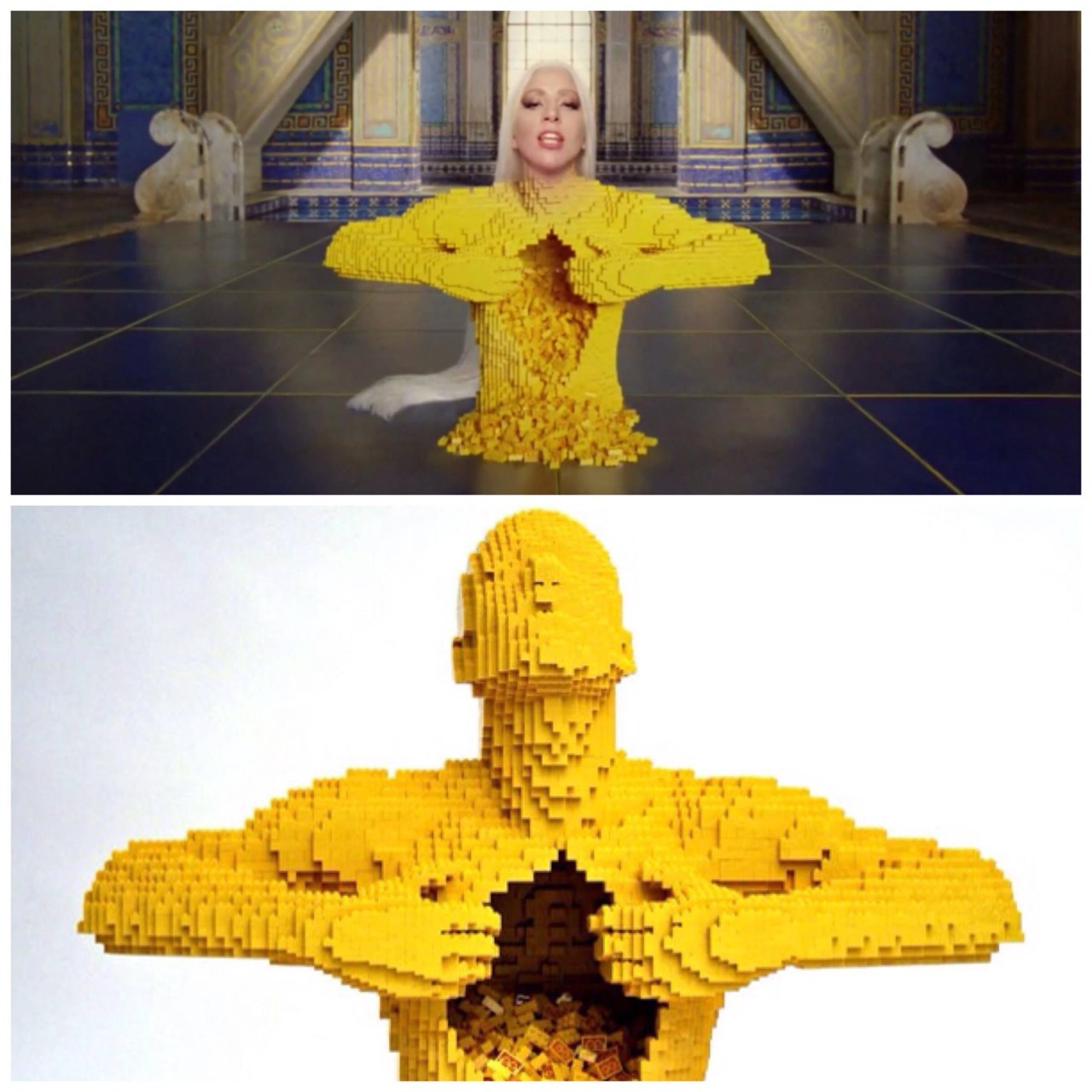 ladygagadaily:  The Lego structure featured in the ‘G.U.Y.’ music video is made