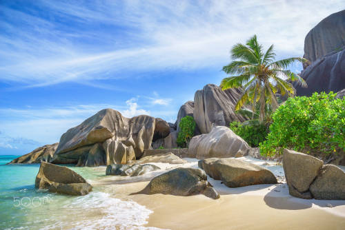 tropical beach on the seychelles by C. B. Lens: Sony Vario-Tessar T* FE 16-35mm f/4 ZA OSS