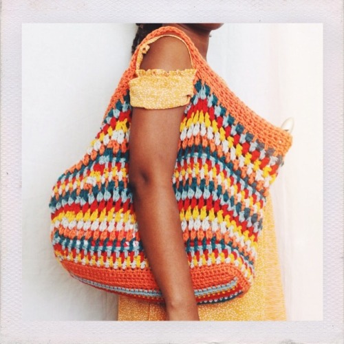 Created this crochet tote which is a Free Crochet Pattern now up on the blog. Perfect for yarn shopp