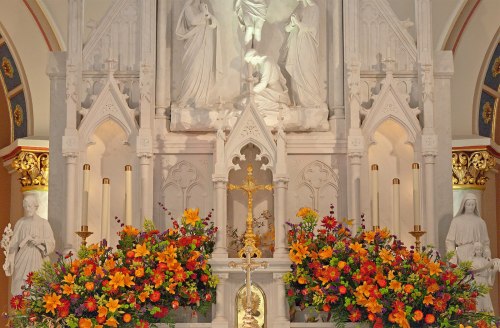 by-grace-of-god:Side Shrine Murals, St. Joseph Church, Macon, GA Renate Rohn Art Studio