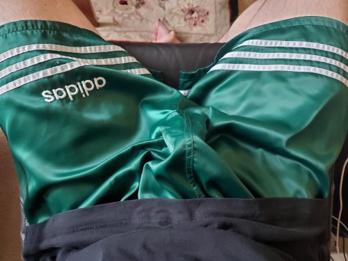 ‘90s vintage satin Adidas Argentina shorts! These might get wet and sticky today&hellip;