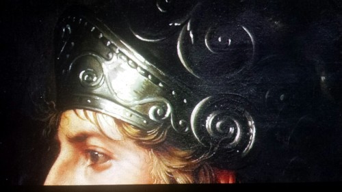 Mid-night (03:30) visual trial with details of Medusa, Peter Paul Rubens; Head of Mars, French Schoo