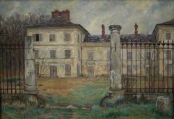 huariqueje:    Abandoned , Chamant   -    Georges Emile Lebacq - 1925French, 1876-1950Oi on canvas,  65,5 x 92 cm   