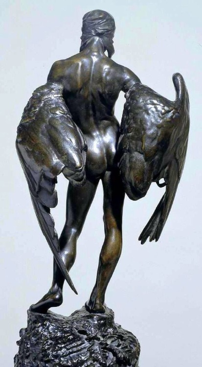 100artistsbook: Sir Alfred Gilbert: Icarus, 1882-1884, Tate Gallery. More male art at www.