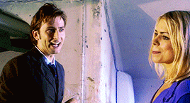 thetatyler:thetatyler:Can I just say, traveling with you… I love it.Me too.  Doctor Who Rewatch↳ New Earth  