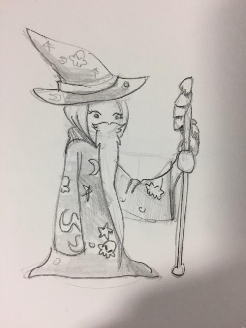 geejaysmith:Roseledore the Bearded and her legendary Staff of Eldritch Dong.