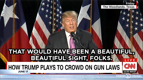 thedailyshow:Donald Trump suggests that a good guy with a gun could’ve stopped the Orlando shooter.