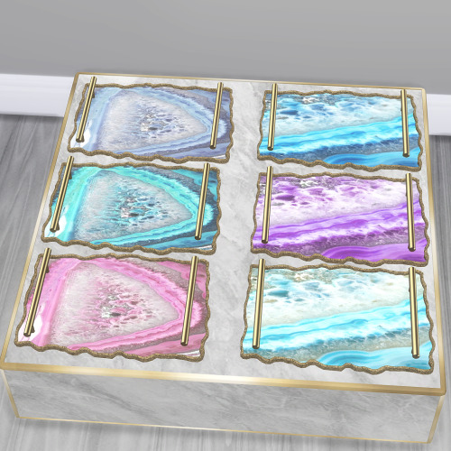 xplatinumxluxexsimsx:| Luxe Geode Tray |• Six swatches!DOWNLOADPatreon early access - Public 23rd Se