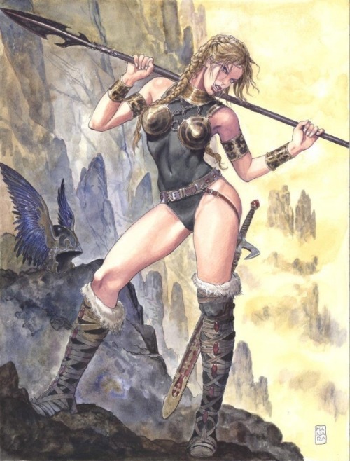 comicartistevolution:  Avert your eyes! it’s Milo Manara. 