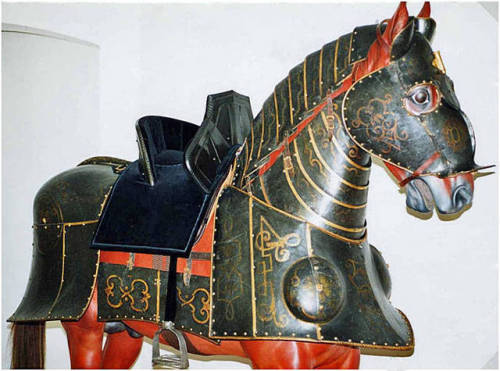 Horse armor crafted by Anton Peffenhauser of Augsburg Germany for Christian I, Elector of Saxony, ci