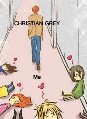 50shadesofficiall:  My Facebook TL reminded me I posted this back in 2013. Yes that’s our #ChristianGrey & us 😊😉😘😍 #FiftyShades Credit to the owner